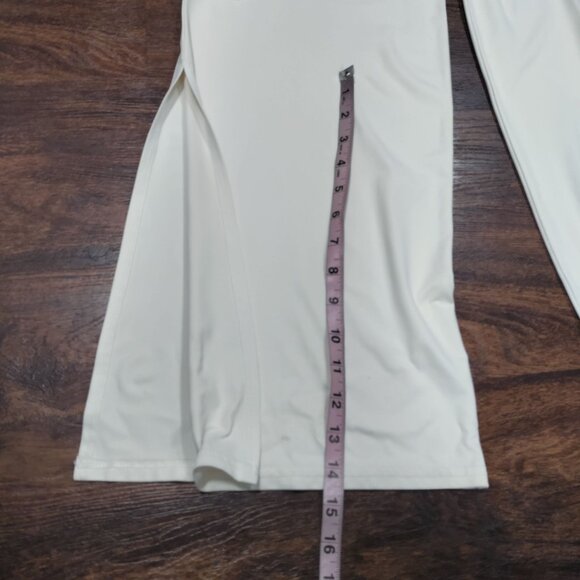 Sagaie Paris Women's Pants Elegant Ivory Floral Lace Sequin Wide Size Small - Picture 12 of 16